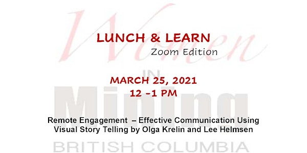 WIMBC' Lunch & Learn - March 25, 2021 - Online Event