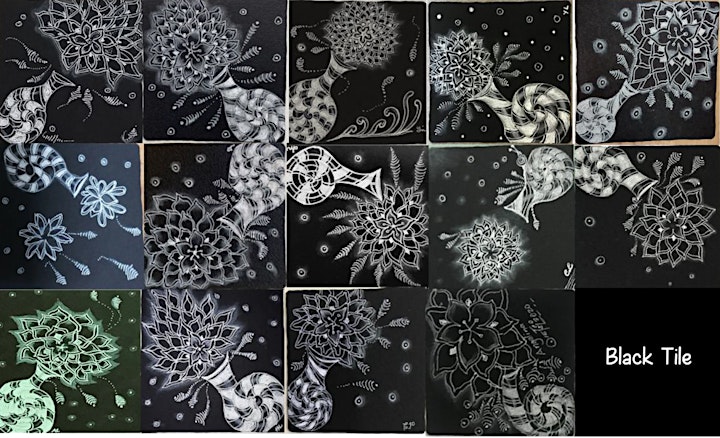 Zentangle Intermediate Course starts  Oct 22 (8 sessions) image