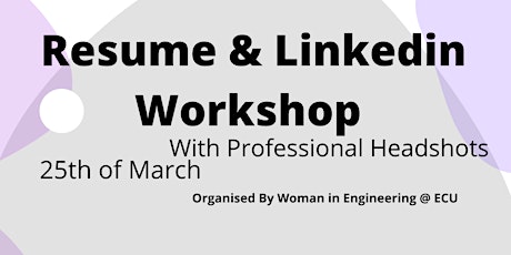 Resume and Linkedin Workshop with Professional Headshots primary image