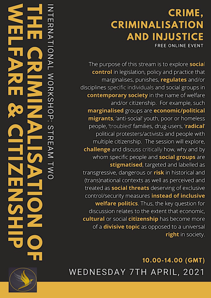 International Workshop: The Criminalisation of Welfare & Citizenship image