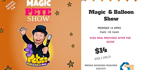 Kids Magic & Balloon show with Magic Pete primary image
