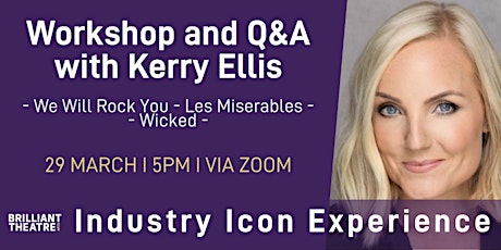Workshop and Q&A with Kerry Ellis primary image