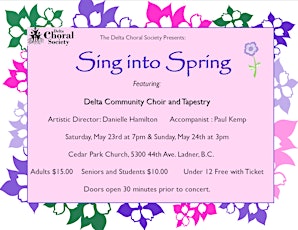 DCS Presents: Sing Into Spring - Sunday Afternoon