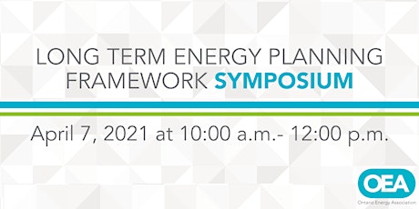 Long Term Energy Planning Framework Symposium primary image