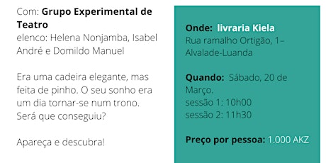 Imagem principal do evento "A cadeira que queria ser trono"