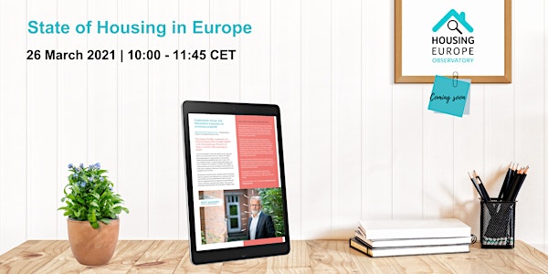 Launch of #StateOfHousing in Europe 2021| 26 March 2021 | 10:00 -11:45 CET