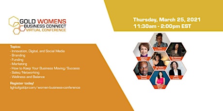 The Gold Women’s Business Connect  Virtual Conference primary image