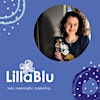 Logotipo da organização LillaBlu Strategies | Maura Webster