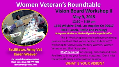 Women Veterans Roundtable - Vision Board Workshop II primary image
