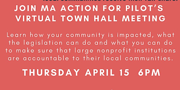 Mass. Action for PILOTs Town Hall