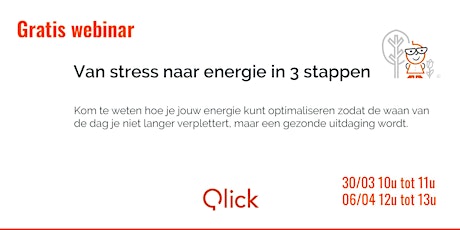 Primaire afbeelding van Gratis webinar: Van stress naar energie in 3 stappen