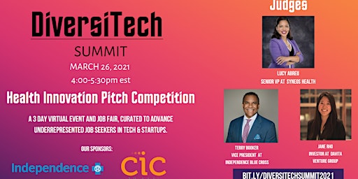 Imagem principal do evento Diversitech Summit : Pitch Competition