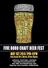 Five Boro Craft Beer Fest - 2nd Annual primary image