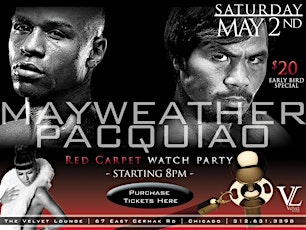 MAYWEATHER v PACQUIAO LIVE FROM THE VELVET LOUNGE primary image