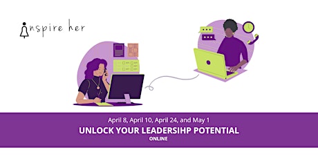 InspireHer: Unlock your leadership potential with our 4-day online series primary image