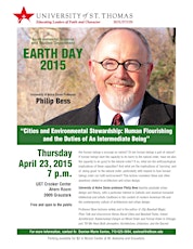 Earth Day Lecture: Cities and Environmental Stewardship primary image