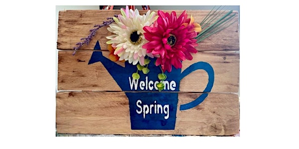 Mother's Day Welcome Spring Pallet Sign