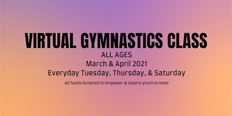 Gymnastics Classes - Fundraising for Youth in Need primary image
