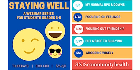 Staying Well: A Webinar Series for Kids primary image