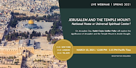 Jerusalem & the Temple Mount: National Home or Universal Spiritual Center? primary image