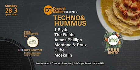 DM Presents: Techno & Hummus primary image