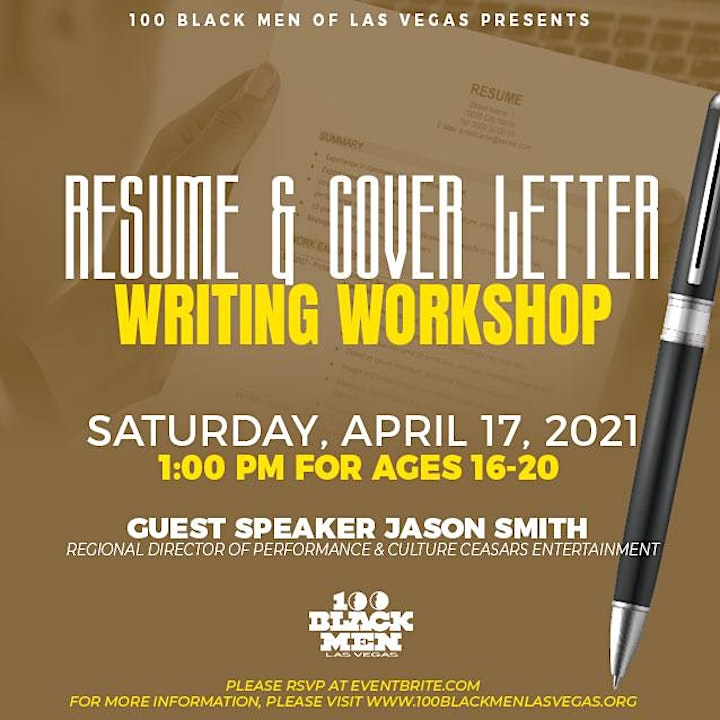 100 Black Men of Las Vegas Cover Letter and Resume Writing Workshop image