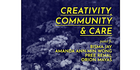Creativity, Community and Care: A Panel Discussion primary image