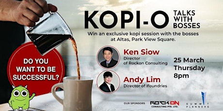 Kopi O Boss Talk Series - How to make your Business a Success primary image