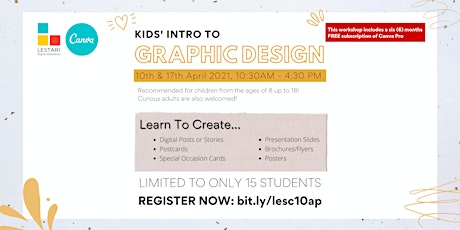 Kids' Intro to Graphic Design (INCLUDES 6 months of Canva Pro!)