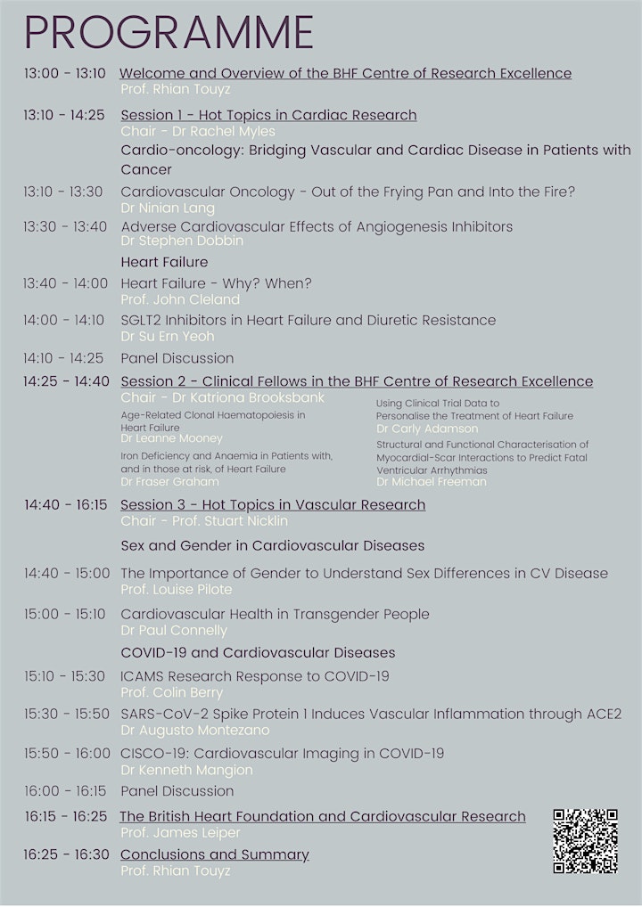 Hot Topics in Cardiovascular Research - Virtual Symposium image