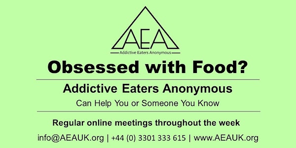 Addictive Eaters Anonymous Free Online Meeting- open to all
