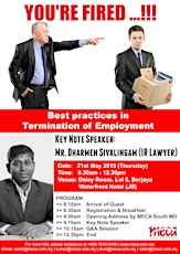 MECA IR Talk (JB)-You're FIRED! Best Practices in Termination of Employment primary image