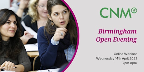 CNM Birmingham: Online Open Evening - Wednesday, 14th April 2021 primary image