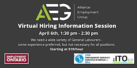 Alliance Employment Group - Hiring Information Session primary image