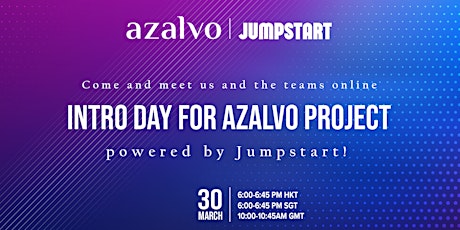 Intro Day for Azalvo Project powered by Jumpstart