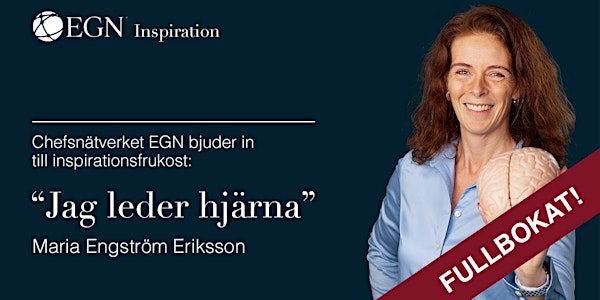Inspirationsfrukost- "Jag leder hjärna" med Maria Engström Eriksson