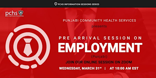 PCHS Information Session on Employment (Punjabi)