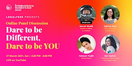 [Online Panel Discussion] Dare to be Different, Dare to be YOU primary image