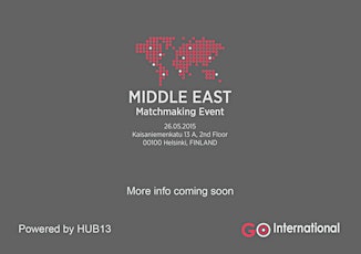 Middle East - Matchmaking Event primary image