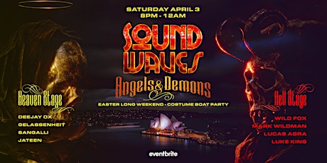 SoundWaves Boat Party XVII Easter Saturday - Angels & Demons primary image