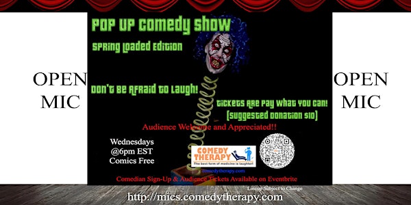 Pop Up Comedy Show Open Mic - April 28th