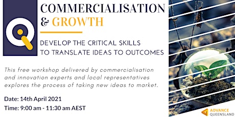 Innovate Queensland Commercialisation & Growth Workshop — Wide Bay Burnett primary image