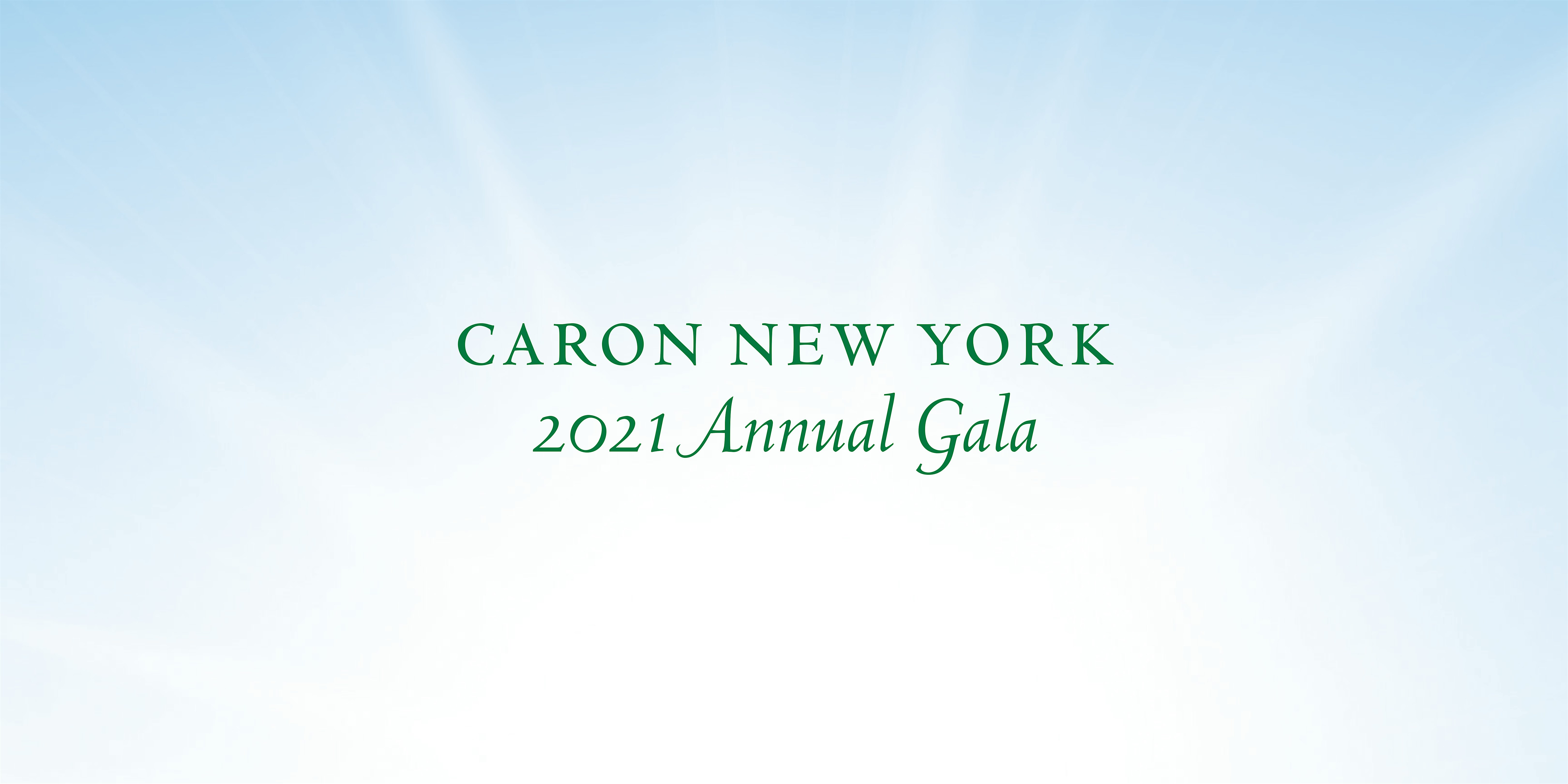 Caron New York 2021 Gala