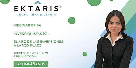 Imagem principal do evento Jueves de Webinar: Grupo Inmobiliario Ektaris