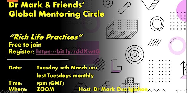 Dr Mark & Friends GLOBAL MENTORING CIRCLE