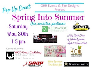 Spring Into Summer Pop Up Event primary image