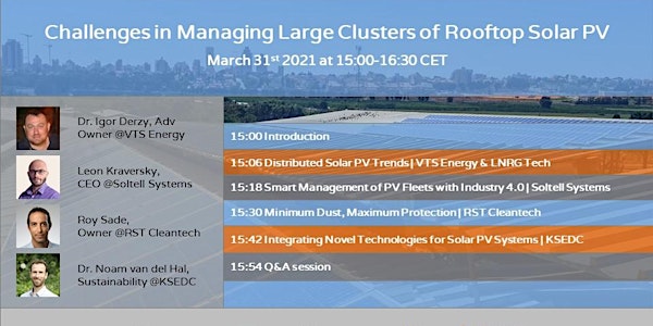 Challenges in Managing Large Clusters of Rooftop Solar PV