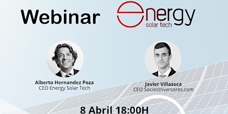 Imagen principal de Webinar Energy Solar Tech  (Fase 2) y SociosInversores.com