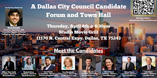 Dallas Decides! A Dallas City Council Candidate Forum and Town Hall