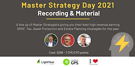 Replay - Master Strategy Day 2021 primary image